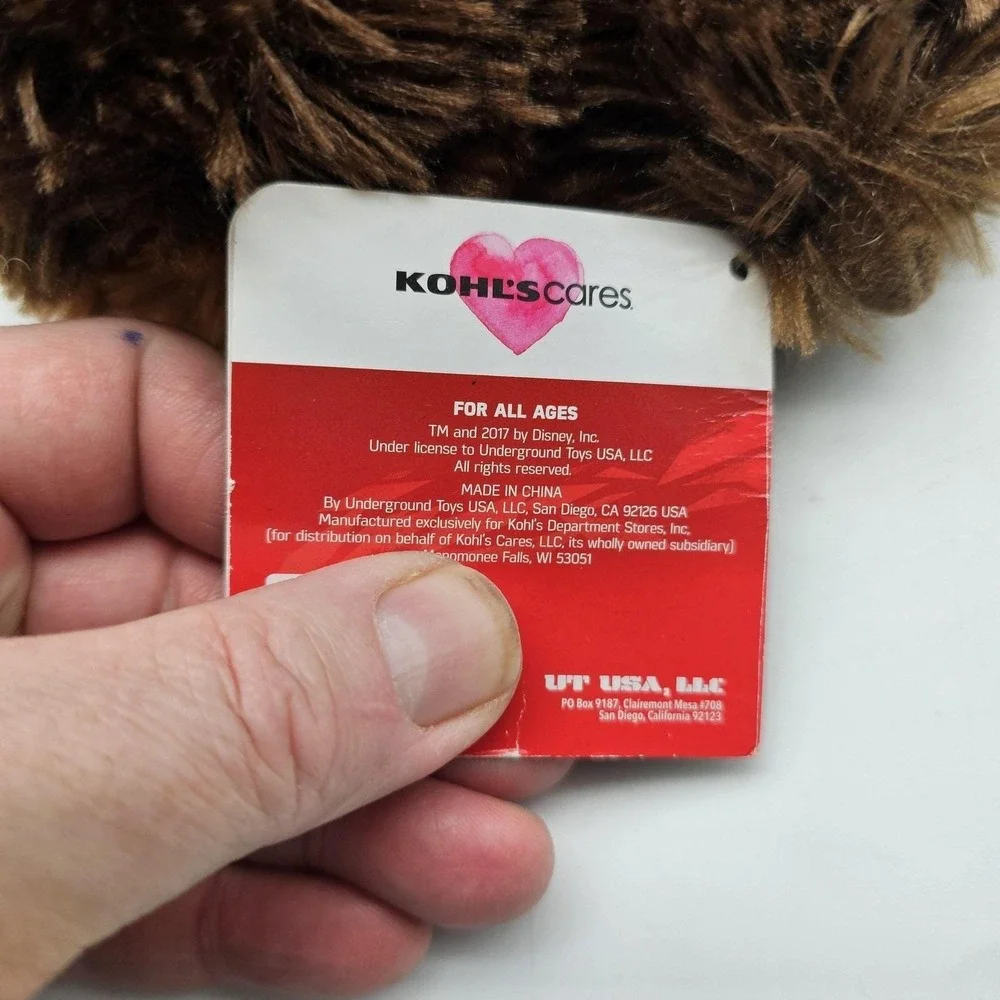 Kohl's Cares Star Wars Chewbacca‎ Plush Stuffed Toy Small Brown Soft Cute